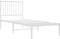 vidaXL - Bedframe - met - hoofdbord - zonder - matras - metaal - wit - 75x190 - cm