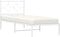 vidaXL - Bedframe - met - hoofdbord - zonder - matras - metaal - wit - 75x190 - cm