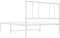 vidaXL - Bedframe - met - hoofdbord - zonder - matras - metaal - wit - 75x190 - cm