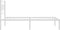 vidaXL - Bedframe - met - hoofdbord - zonder - matras - metaal - wit - 75x190 - cm