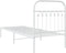 vidaXL - Bedframe - met - hoofdbord - zonder - matras - metaal - wit - 75x190 - cm