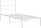 vidaXL - Bedframe - met - hoofdbord - zonder - matras - metaal - wit - 75x190 - cm