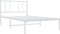 vidaXL - Bedframe - met - hoofdbord - zonder - matras - metaal - wit - 75x190 - cm