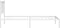 vidaXL - Bedframe - met - hoofdbord - zonder - matras - metaal - wit - 75x190 - cm