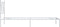 vidaXL - Bedframe - met - hoofdbord - zonder - matras - metaal - wit - 75x190 - cm