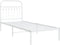 vidaXL - Bedframe - met - hoofdbord - zonder - matras - metaal - wit - 75x190 - cm