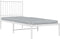 vidaXL - Bedframe - met - hoofdbord - zonder - matras - metaal - wit - 75x190 - cm