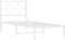 vidaXL - Bedframe - met - hoofdbord - zonder - matras - metaal - wit - 75x190 - cm