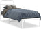 vidaXL - Bedframe - met - hoofdbord - zonder - matras - metaal - wit - 75x190 - cm
