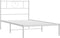 vidaXL - Bedframe - met - hoofdbord - zonder - matras - metaal - wit - 75x190 - cm