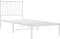 vidaXL - Bedframe - met - hoofdbord - zonder - matras - metaal - wit - 75x190 - cm