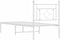 vidaXL - Bedframe - met - hoofdbord - zonder - matras - metaal - wit - 75x190 - cm