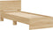 vidaXL - Bedframe - met - hoofdbord - zonder - matras - sonoma - eiken - 90x190 - cm