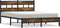 vidaXL - Bedframe - met - hoofdbord - zonder - matras - sonoma - eiken - 140x200 - cm