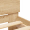 vidaXL - Bedframe - met - hoofdbord - zonder - matras - sonoma - eiken - 90x200 - cm