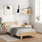 vidaXL - Bedframe - met - hoofdbord - zonder - matras - sonoma - eiken - 100x200 - cm