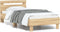 vidaXL - Bedframe - met - hoofdbord - zonder - matras - sonoma - eiken - 90x190 - cm