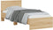 vidaXL - Bedframe - met - hoofdbord - zonder - matras - sonoma - eiken - 90x190 - cm