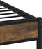 vidaXL - Bedframe - met - hoofdbord - zonder - matras - sonoma - eiken - 120x190 - cm