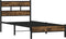 vidaXL - Bedframe - met - hoofdbord - zonder - matras - sonoma - eiken - 100x190 - cm