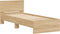 vidaXL - Bedframe - met - hoofdbord - zonder - matras - sonoma - eiken - 75x190 - cm