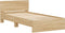 vidaXL - Bedframe - met - hoofdbord - zonder - matras - sonoma - eiken - 100x200 - cm