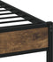 vidaXL - Bedframe - met - hoofdbord - zonder - matras - sonoma - eiken - 150x200 - cm
