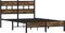 vidaXL - Bedframe - met - hoofdbord - zonder - matras - sonoma - eiken - 120x200 - cm