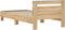 vidaXL - Bedframe - met - hoofdbord - zonder - matras - sonoma - eiken - 100x200 - cm
