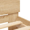 vidaXL - Bedframe - met - hoofdbord - zonder - matras - sonoma - eiken - 90x190 - cm