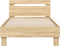 vidaXL - Bedframe - met - hoofdbord - zonder - matras - sonoma - eiken - 100x200 - cm