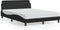 vidaXL - Bedframe - met - hoofdeind - kunstleer - zwart - 140x190 - cm