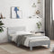vidaXL - Bedframe - met - hoofdeinde - bewerkt - hout - betongrijs - 90x200 - cm