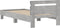 vidaXL - Bedframe - met - hoofdeinde - bewerkt - hout - betongrijs - 90x200 - cm