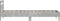 vidaXL - Bedframe - met - hoofdeinde - bewerkt - hout - betongrijs - 100x200 - cm