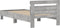 vidaXL - Bedframe - met - hoofdeinde - bewerkt - hout - betongrijs - 100x200 - cm