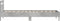 vidaXL - Bedframe - met - hoofdeinde - bewerkt - hout - betongrijs - 90x200 - cm
