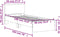 vidaXL - Bedframe - met - hoofdeinde - bewerkt - hout - gerookt - eiken - 90x190 - cm