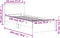 vidaXL - Bedframe - met - hoofdeinde - bewerkt - hout - gerookt - eiken - 90x200 - cm