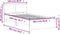 vidaXL - Bedframe - met - hoofdeinde - bewerkt - hout - grijs - sonoma - 100x200 - cm