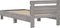 vidaXL - Bedframe - met - hoofdeinde - bewerkt - hout - grijs - sonoma - 100x200 - cm