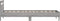 vidaXL - Bedframe - met - hoofdeinde - bewerkt - hout - grijs - sonoma - 90x190 - cm