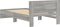 vidaXL - Bedframe - met - hoofdeinde - bewerkt - hout - grijs - sonoma - 100x200 - cm