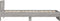 vidaXL - Bedframe - met - hoofdeinde - bewerkt - hout - grijs - sonoma - 100x200 - cm