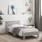 vidaXL - Bedframe - met - hoofdeinde - bewerkt - hout - grijs - sonoma - 90x200 - cm