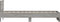 vidaXL - Bedframe - met - hoofdeinde - bewerkt - hout - grijs - sonoma - 90x190 - cm