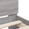 vidaXL - Bedframe - met - hoofdeinde - bewerkt - hout - grijs - sonoma - 90x190 - cm