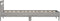 vidaXL - Bedframe - met - hoofdeinde - bewerkt - hout - grijs - sonoma - 90x200 - cm