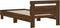 vidaXL - Bedframe - met - hoofdeinde - bewerkt - hout - bruineikenkleur - 90x200 - cm