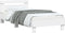 vidaXL - Bedframe - met - hoofdeinde - bewerkt - hout - wit - 90x190 - cm